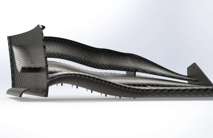 OBR24 and OBR25 front-wing side-profile comparison