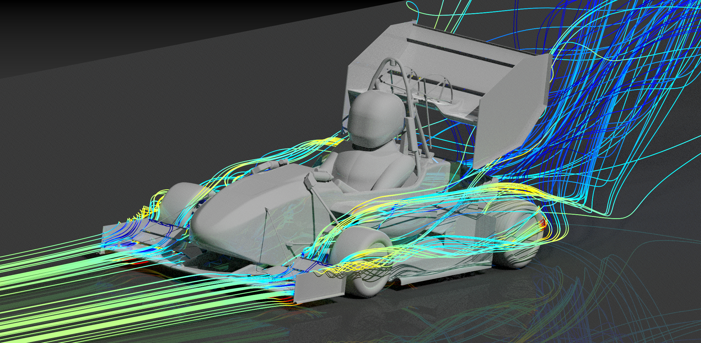 OBR25 front wing CFD visualisation
